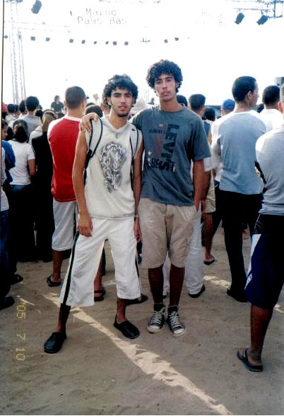 moi et abdo en soirè du kasba (du pays bas )