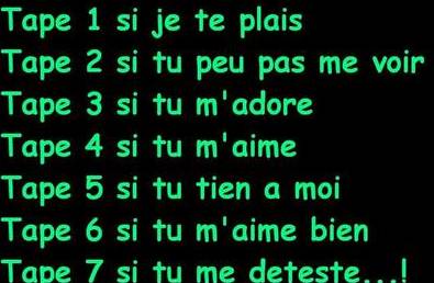 tu tape  quoi?